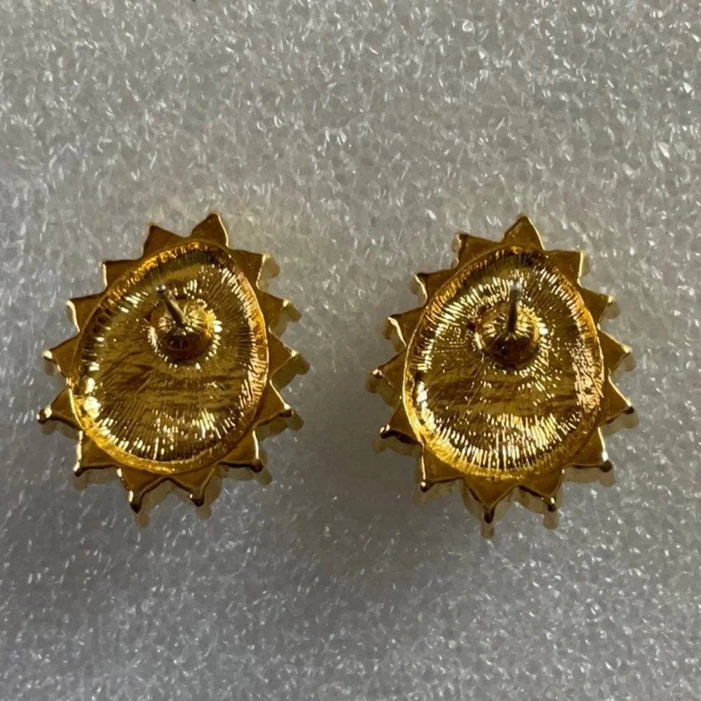 Vintage Pear Shaped Faux Pearl and Crystal Earrings - Picture 6 of 8